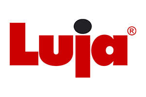 Luja-yhtiöiden punainen logo, jossa lukee 