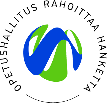 Opetuhallitus rahoittaa hanketta -logo