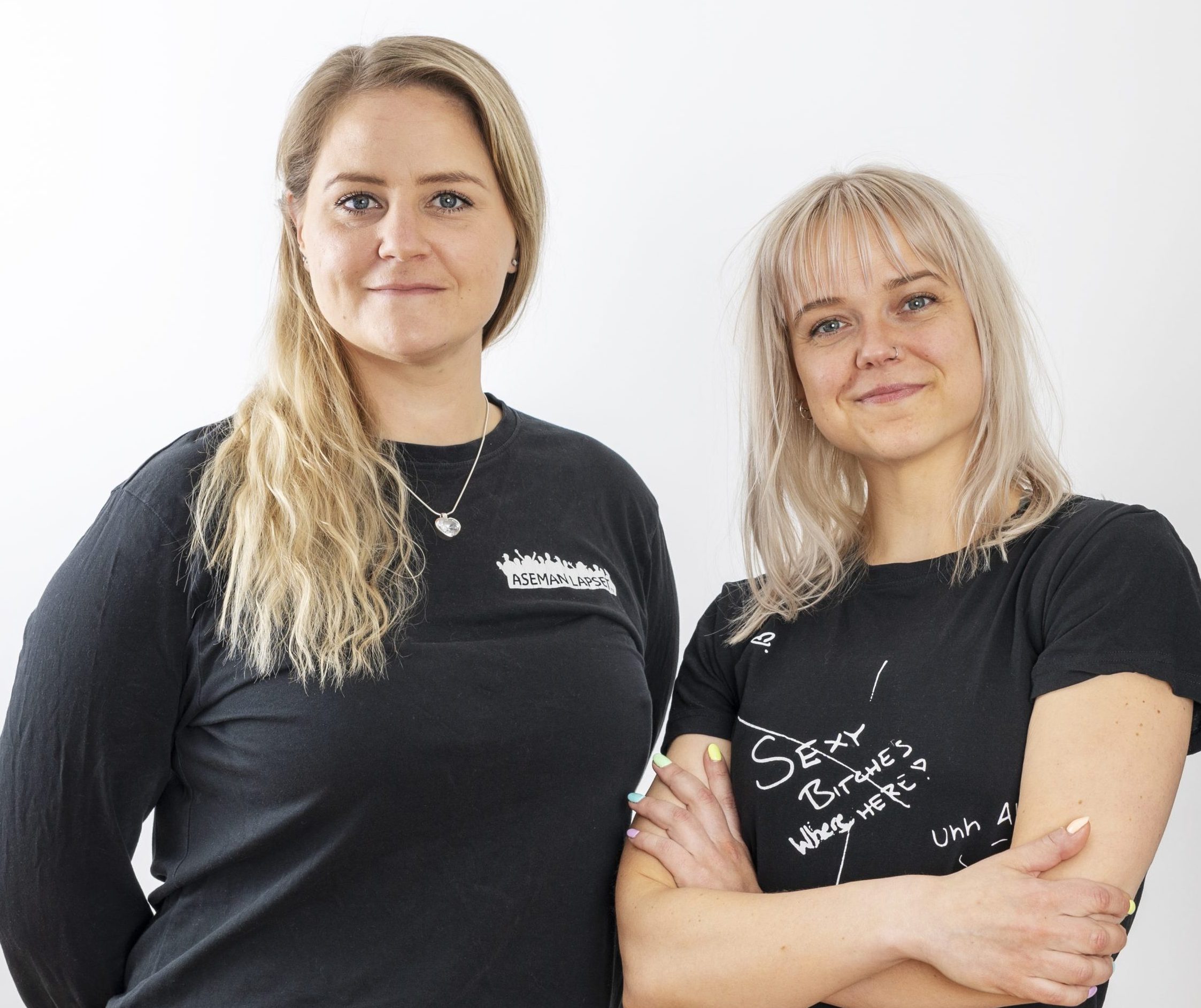 Aseman Lasten katusovittelutiimi: Anne Toivonenn ja Jessica Hakala.