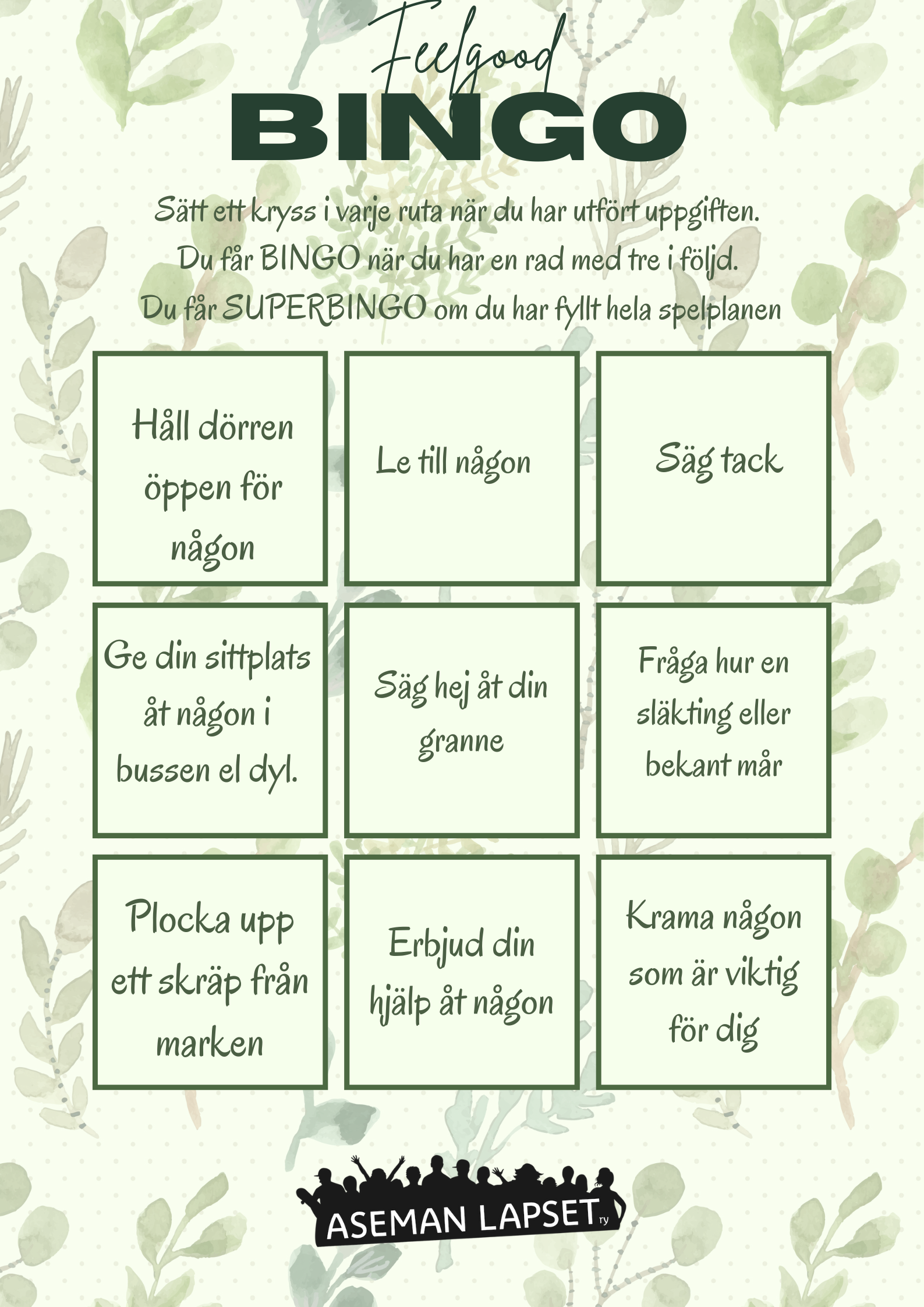 Feelgood Bingo