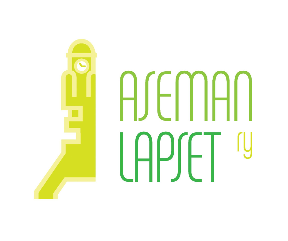 Toiseksi vanhin Aseman Lasten logo, jossa vihreäsävyinen avainlogo